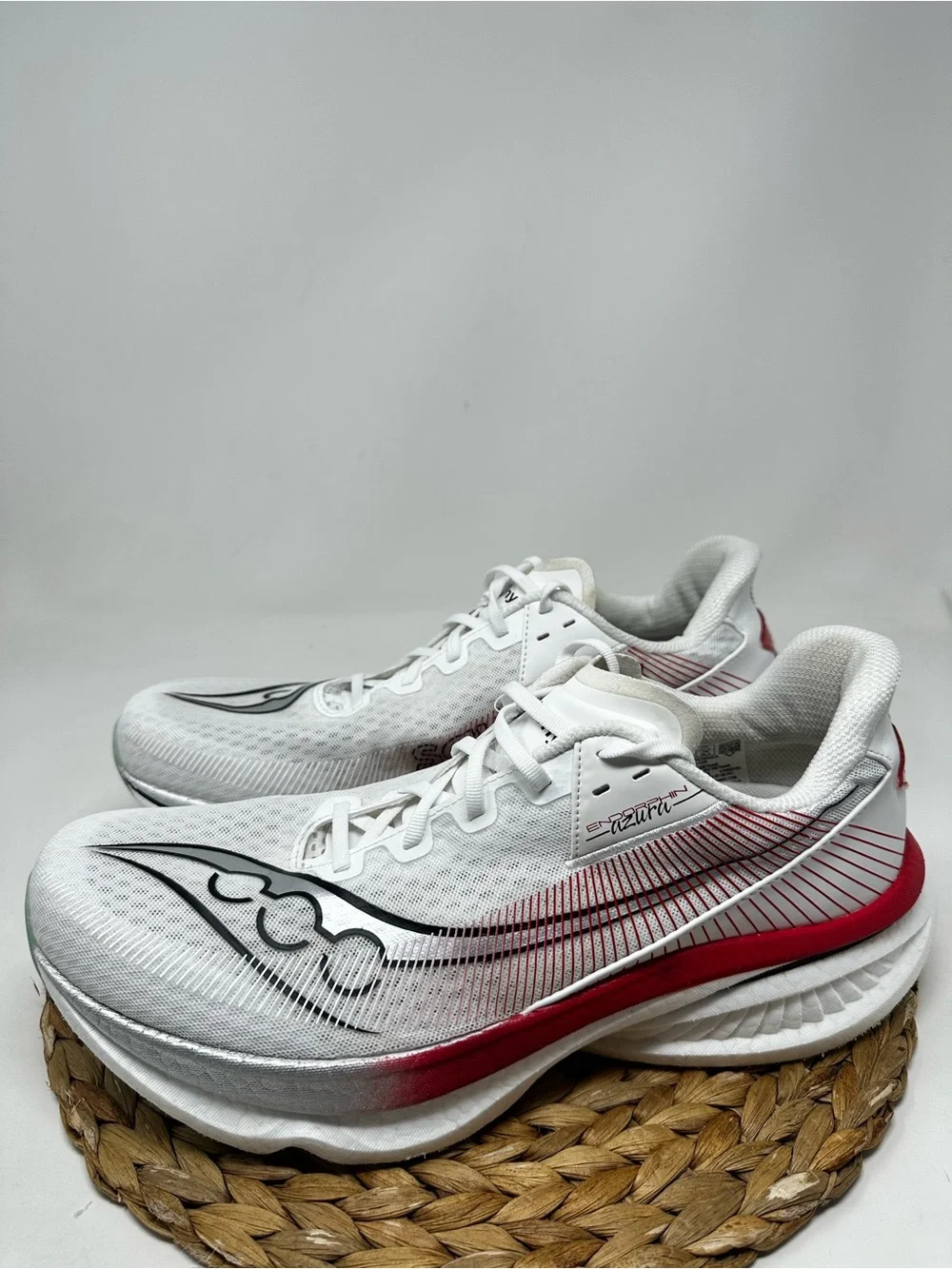 Saucony Endorphin Azura Running Shoes White Salsa Size 12.5 Men's
